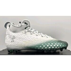 Under Armour Men's Spotlight Clone 3.0 MC Football Cleats White/Green Size 14 UA